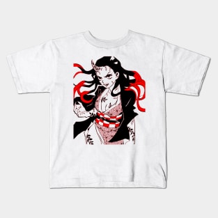 Nezuko Demon Kimetsu no Yaiba Kids T-Shirt